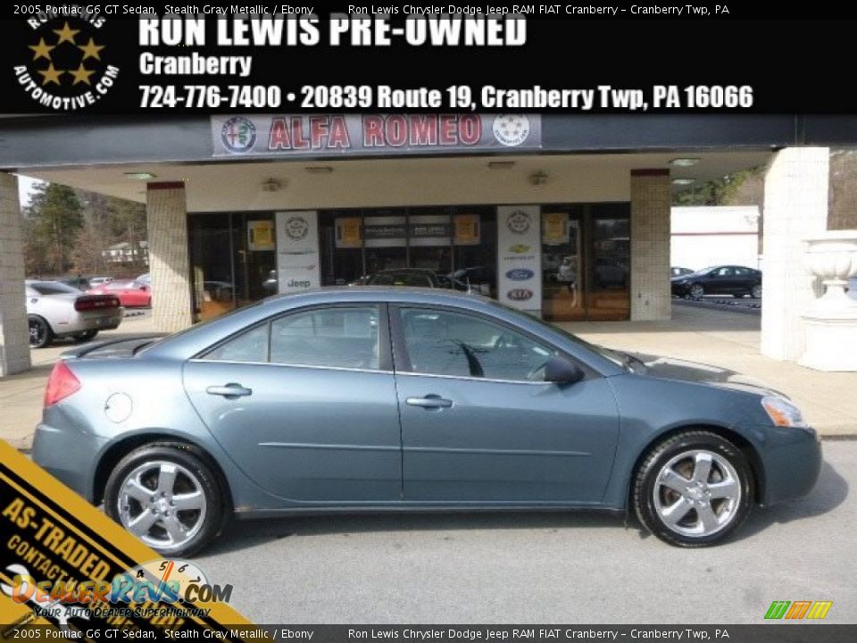 2005 Pontiac G6 GT Sedan Stealth Gray Metallic / Ebony Photo #1