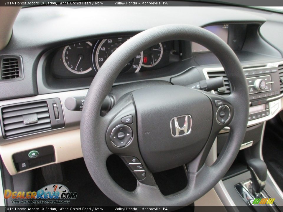 2014 Honda Accord LX Sedan White Orchid Pearl / Ivory Photo #13