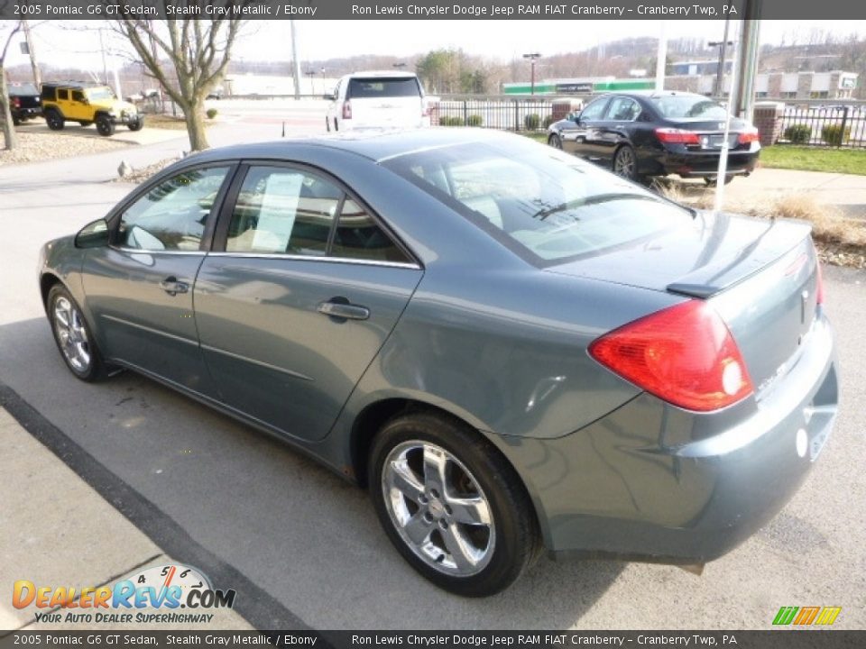 2005 Pontiac G6 GT Sedan Stealth Gray Metallic / Ebony Photo #7