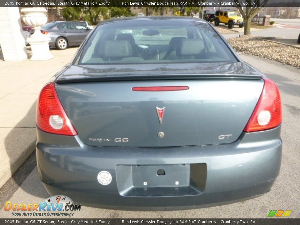 2005 Pontiac G6 GT Sedan Stealth Gray Metallic / Ebony Photo #8