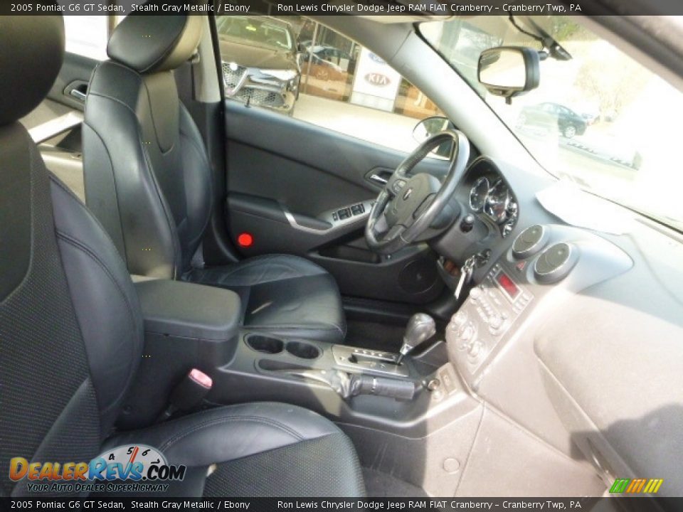 2005 Pontiac G6 GT Sedan Stealth Gray Metallic / Ebony Photo #9