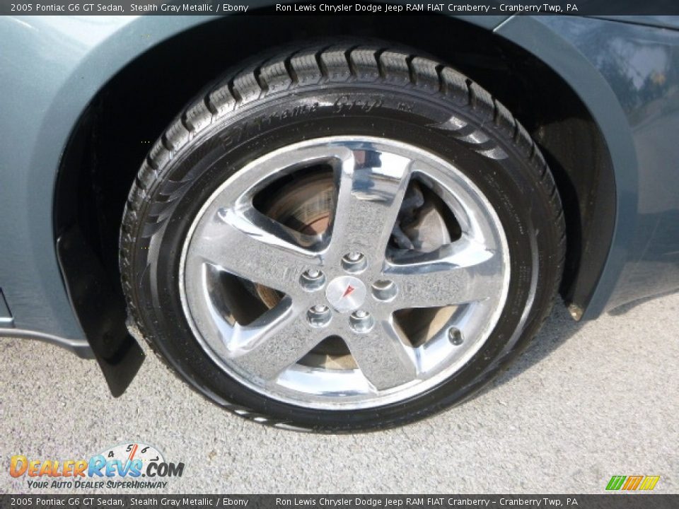 2005 Pontiac G6 GT Sedan Stealth Gray Metallic / Ebony Photo #12