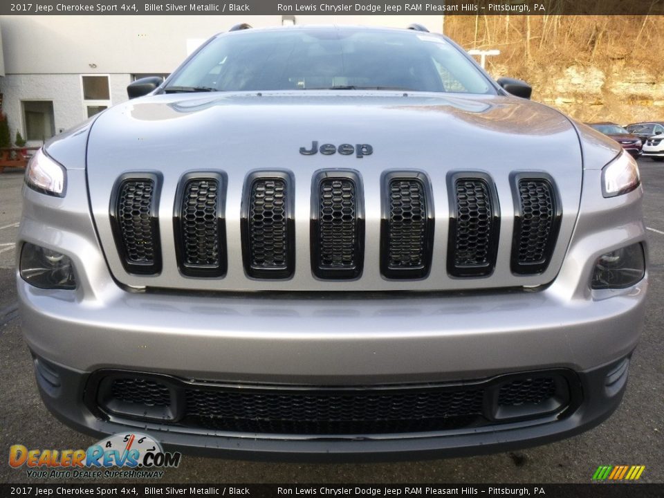 2017 Jeep Cherokee Sport 4x4 Billet Silver Metallic / Black Photo #9