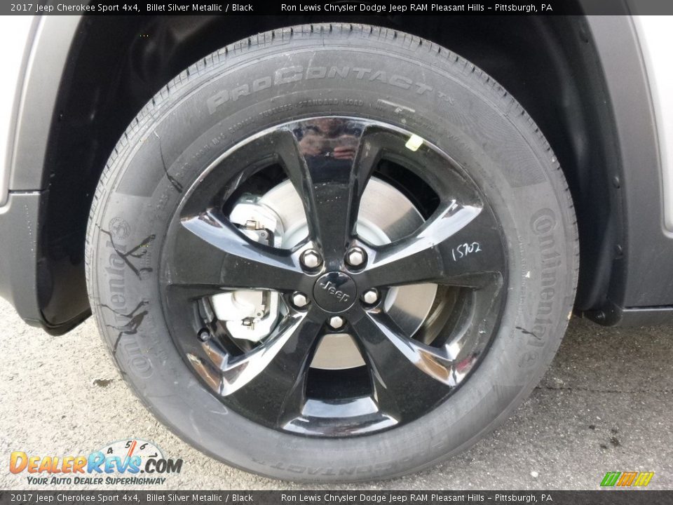 2017 Jeep Cherokee Sport 4x4 Billet Silver Metallic / Black Photo #10