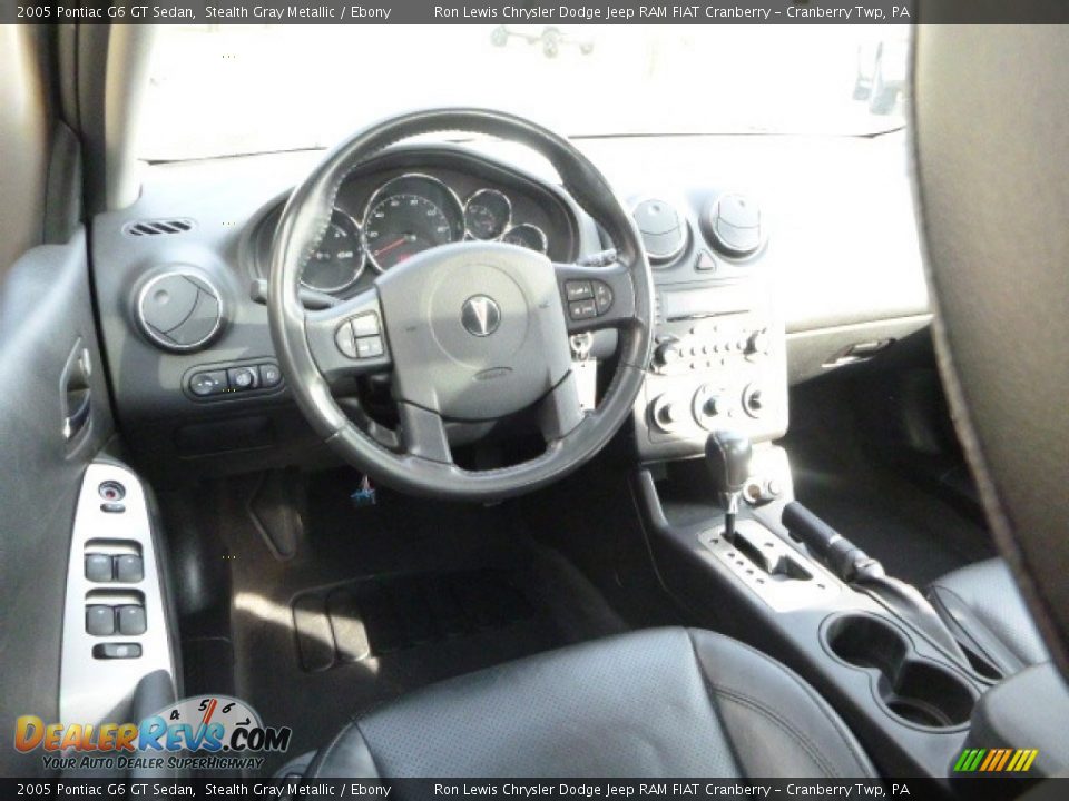 2005 Pontiac G6 GT Sedan Stealth Gray Metallic / Ebony Photo #14