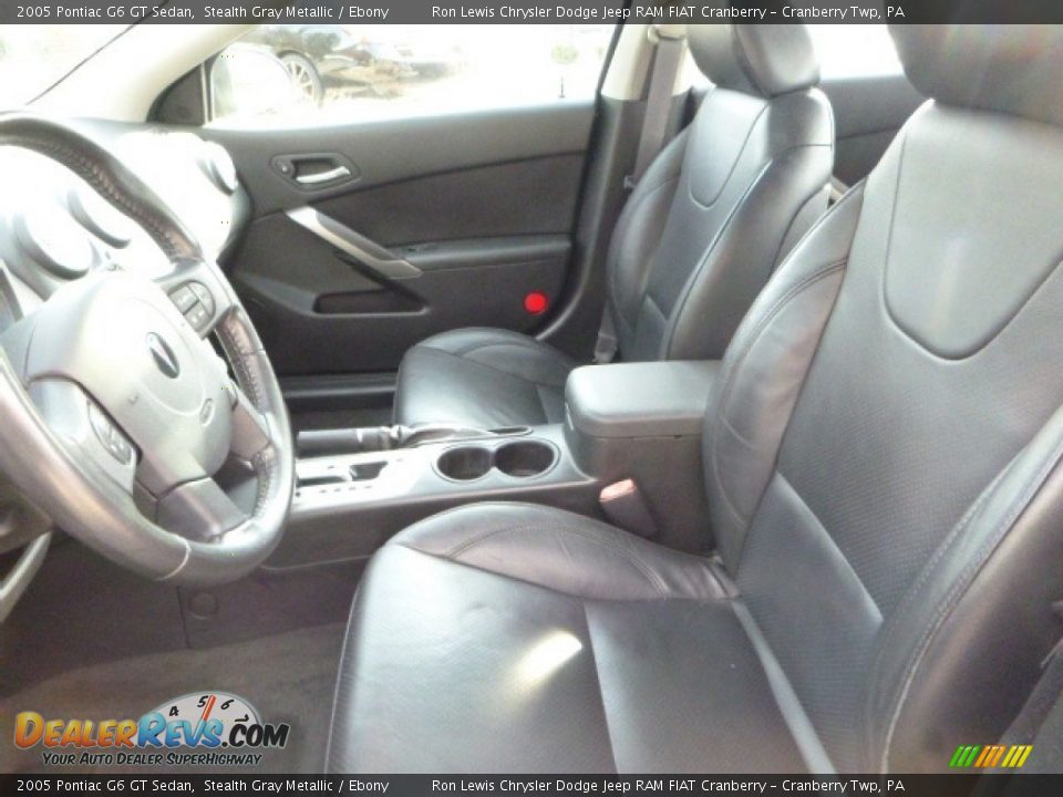 2005 Pontiac G6 GT Sedan Stealth Gray Metallic / Ebony Photo #16