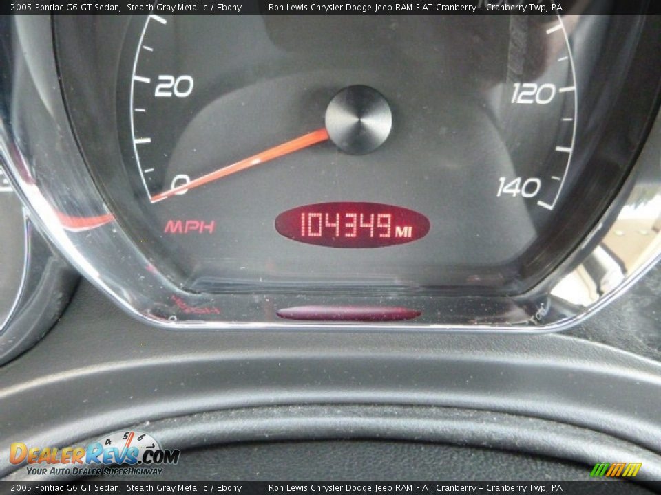 2005 Pontiac G6 GT Sedan Stealth Gray Metallic / Ebony Photo #20