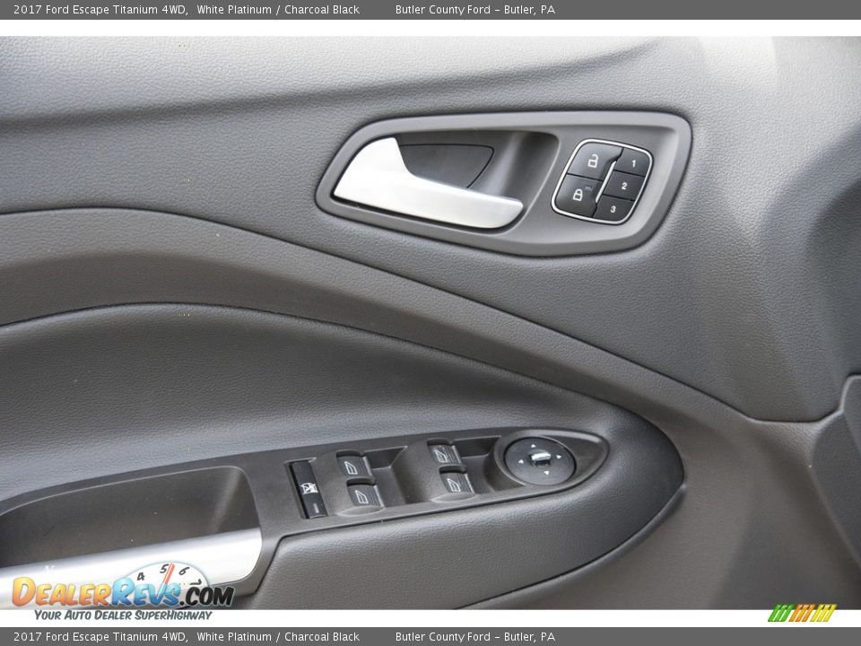 2017 Ford Escape Titanium 4WD White Platinum / Charcoal Black Photo #4
