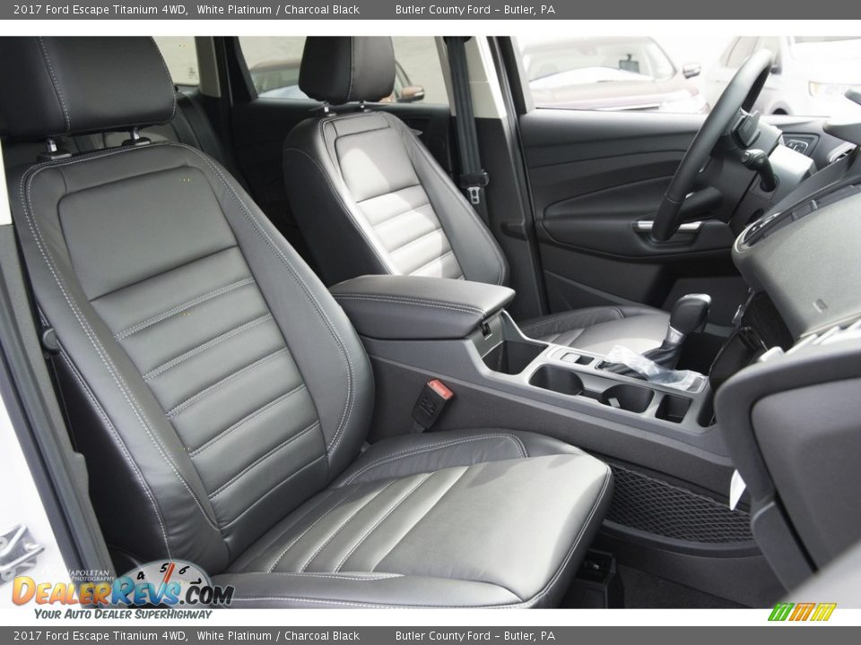 2017 Ford Escape Titanium 4WD White Platinum / Charcoal Black Photo #8