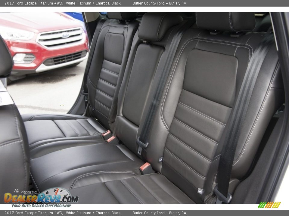 2017 Ford Escape Titanium 4WD White Platinum / Charcoal Black Photo #10