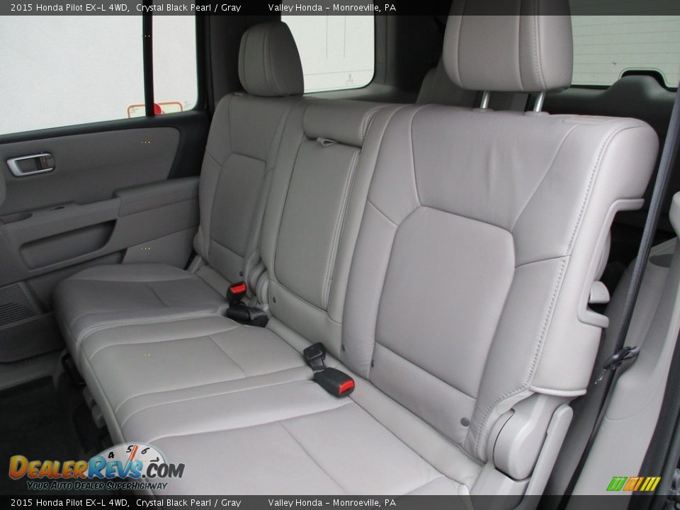 2015 Honda Pilot EX-L 4WD Crystal Black Pearl / Gray Photo #13