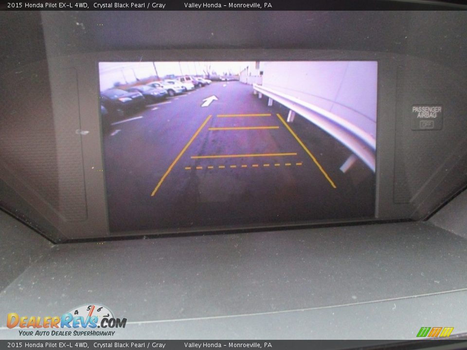2015 Honda Pilot EX-L 4WD Crystal Black Pearl / Gray Photo #17