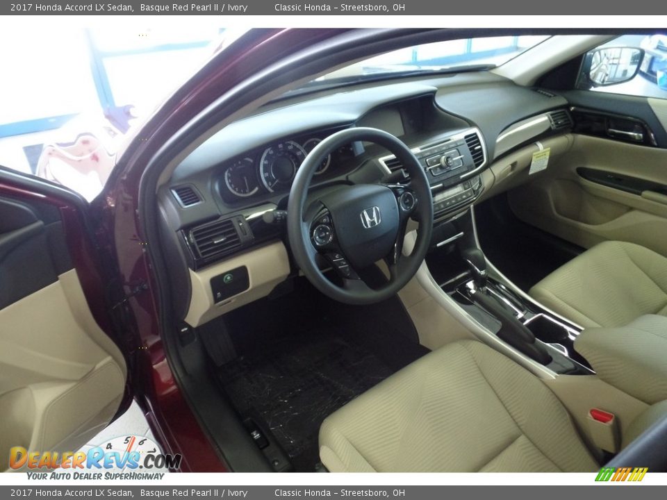 Ivory Interior - 2017 Honda Accord LX Sedan Photo #5