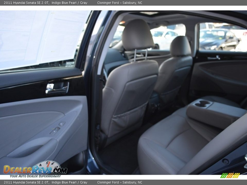2011 Hyundai Sonata SE 2.0T Indigo Blue Pearl / Gray Photo #12