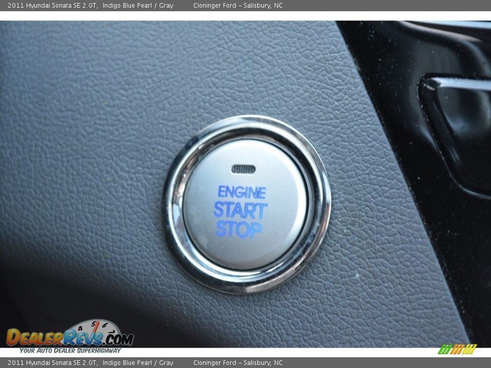 2011 Hyundai Sonata SE 2.0T Indigo Blue Pearl / Gray Photo #28