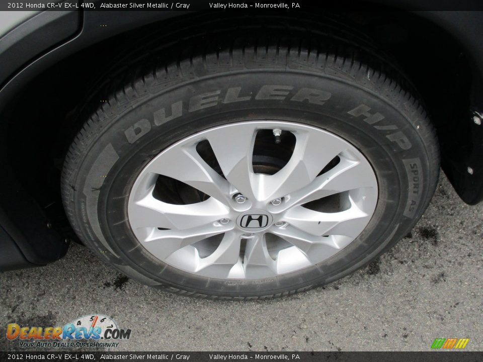 2012 Honda CR-V EX-L 4WD Alabaster Silver Metallic / Gray Photo #3