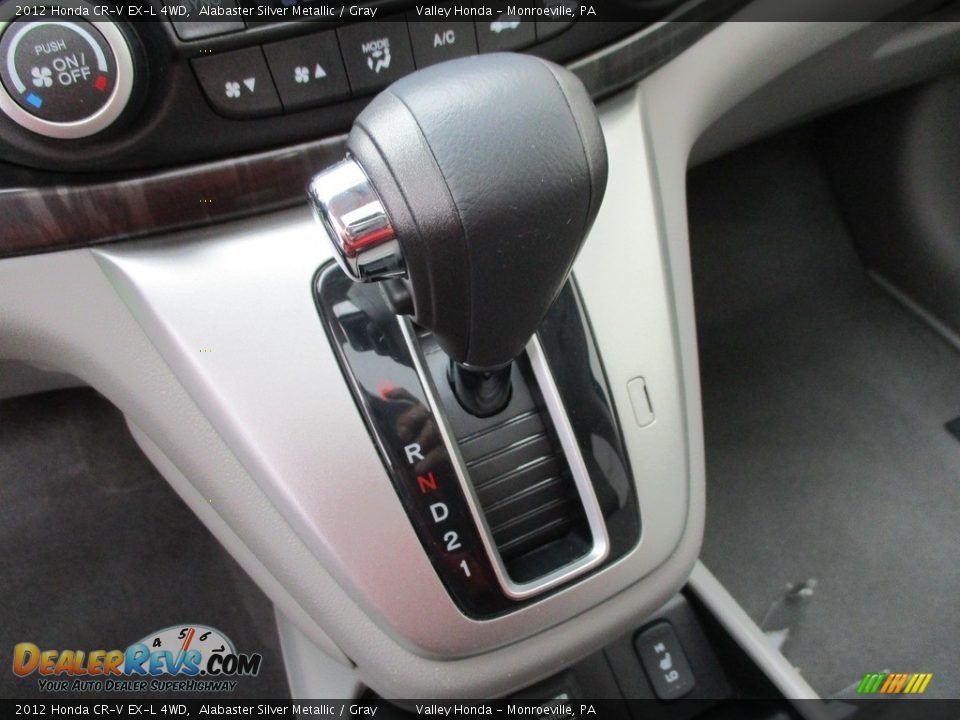2012 Honda CR-V EX-L 4WD Alabaster Silver Metallic / Gray Photo #15