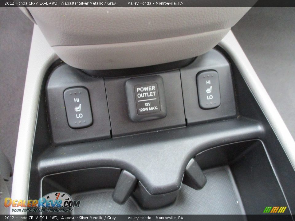 2012 Honda CR-V EX-L 4WD Alabaster Silver Metallic / Gray Photo #17