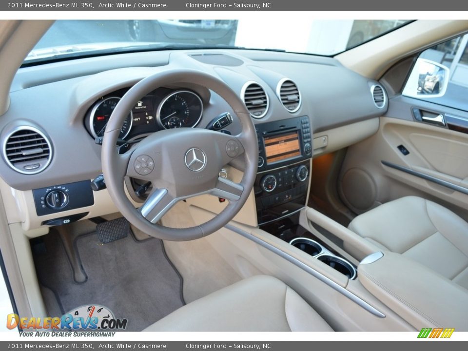 2011 Mercedes-Benz ML 350 Arctic White / Cashmere Photo #11