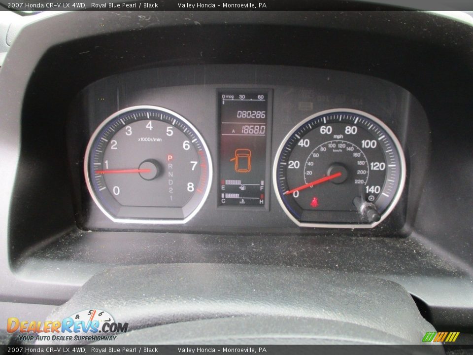 2007 Honda CR-V LX 4WD Royal Blue Pearl / Black Photo #18