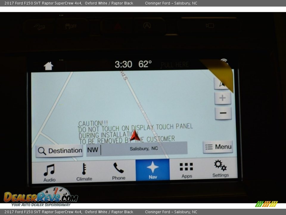 Navigation of 2017 Ford F150 SVT Raptor SuperCrew 4x4 Photo #16