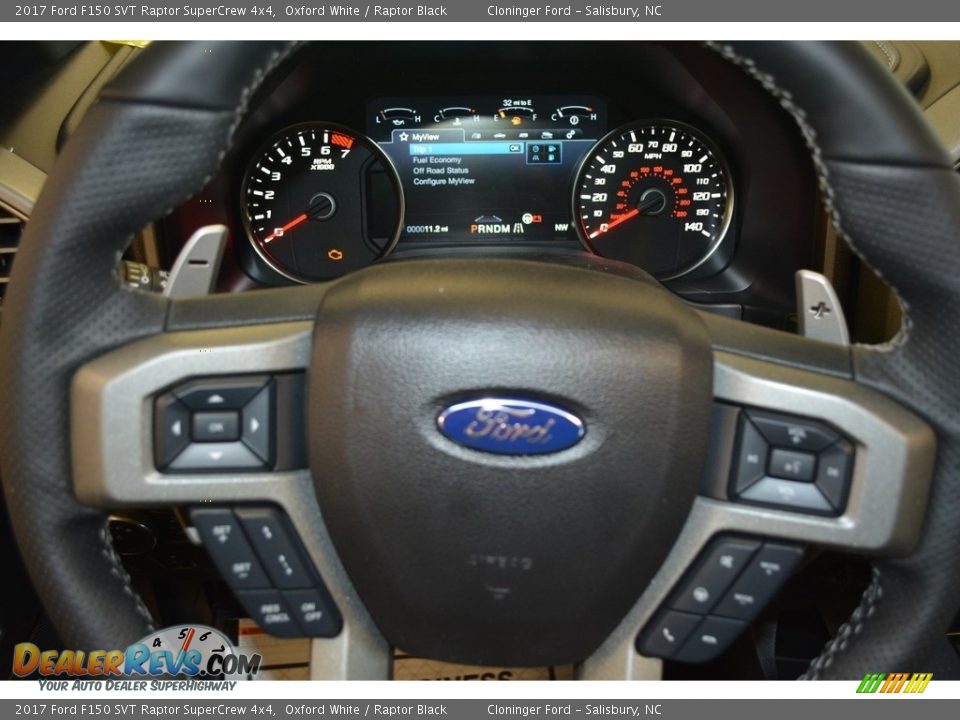 2017 Ford F150 SVT Raptor SuperCrew 4x4 Steering Wheel Photo #24