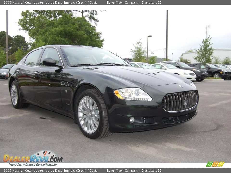 2009 Maserati Quattroporte Verde Deep Emerald (Green) / Cuoio Photo #1