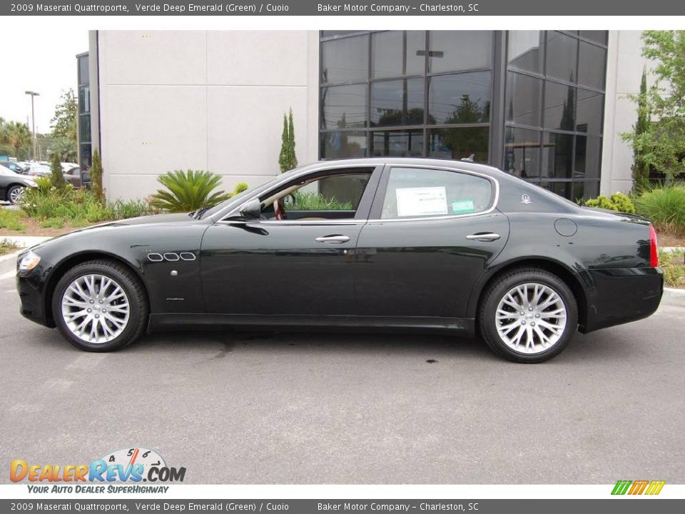 2009 Maserati Quattroporte Verde Deep Emerald (Green) / Cuoio Photo #2