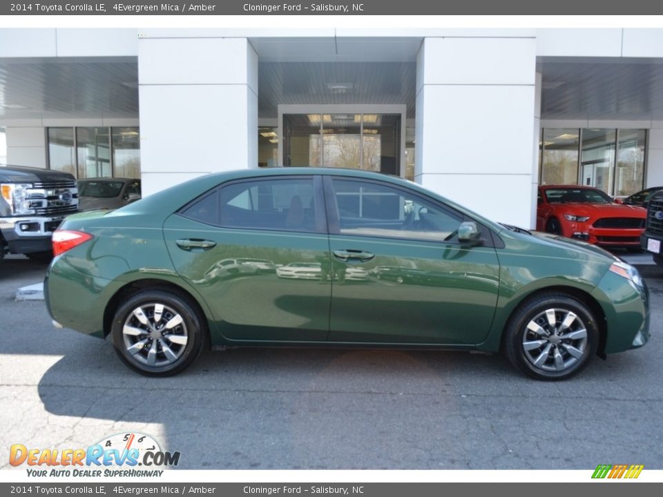 2014 Toyota Corolla LE 4Evergreen Mica / Amber Photo #2