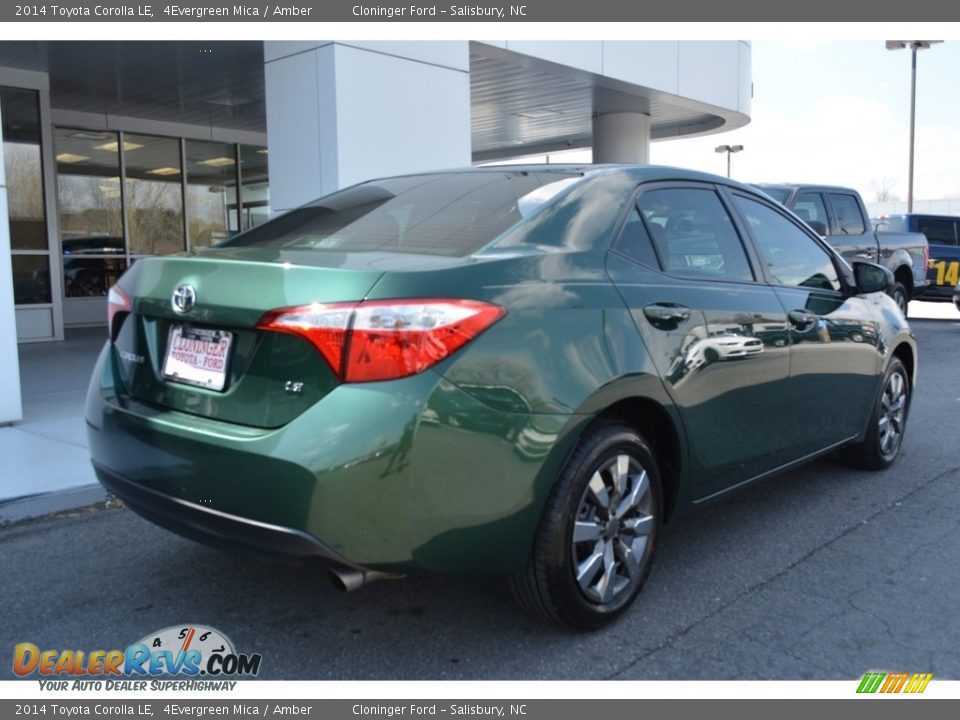 2014 Toyota Corolla LE 4Evergreen Mica / Amber Photo #3