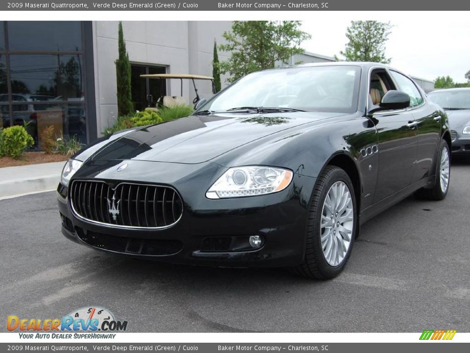 2009 Maserati Quattroporte Verde Deep Emerald (Green) / Cuoio Photo #14