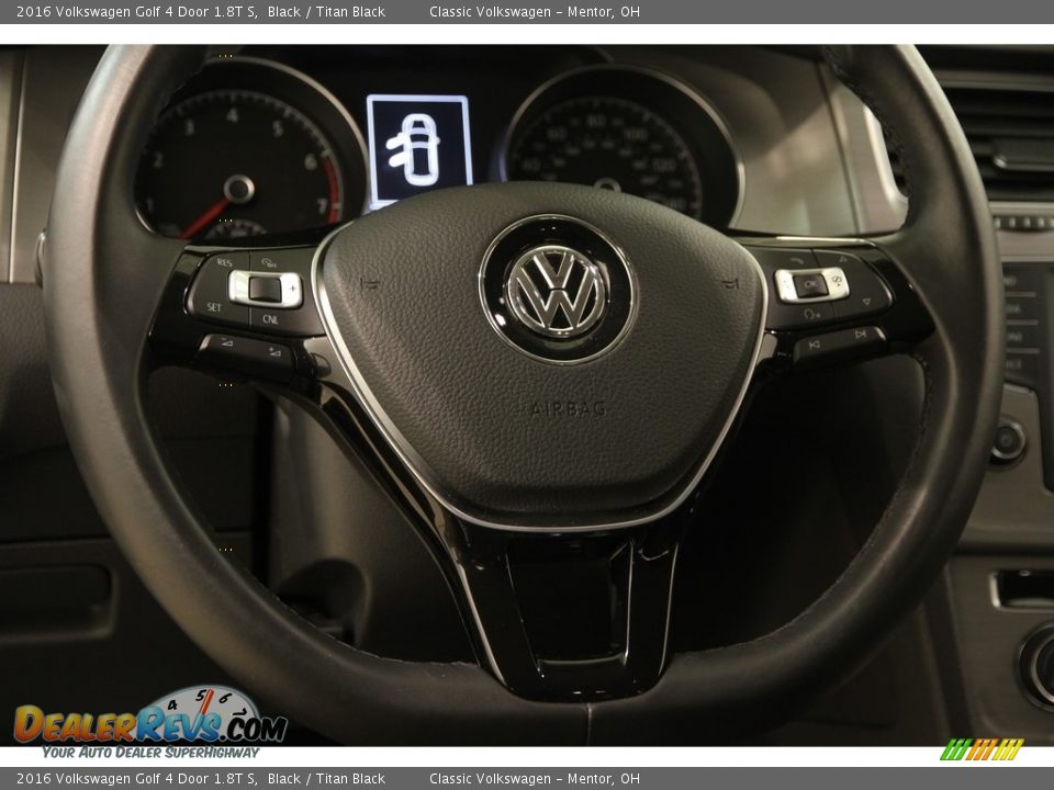 2016 Volkswagen Golf 4 Door 1.8T S Steering Wheel Photo #6