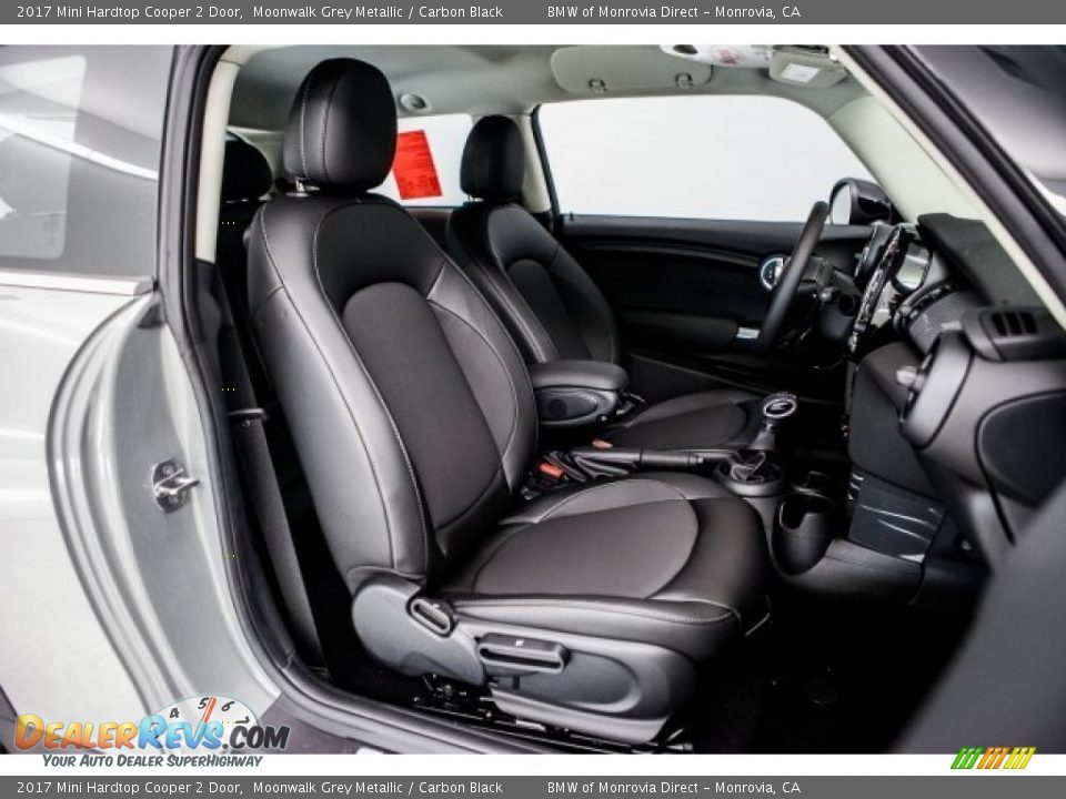 2017 Mini Hardtop Cooper 2 Door Moonwalk Grey Metallic / Carbon Black Photo #2