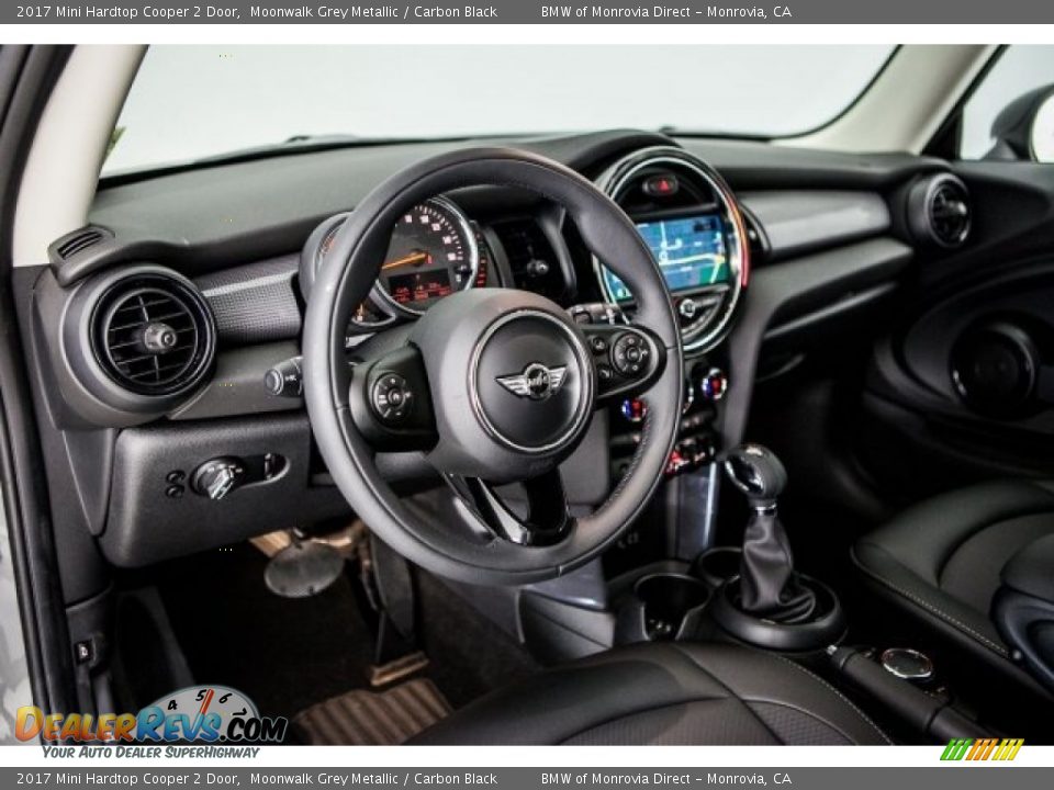 2017 Mini Hardtop Cooper 2 Door Moonwalk Grey Metallic / Carbon Black Photo #6
