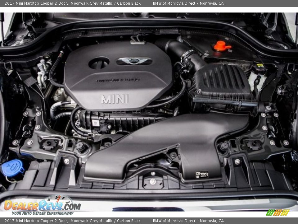 2017 Mini Hardtop Cooper 2 Door Moonwalk Grey Metallic / Carbon Black Photo #8