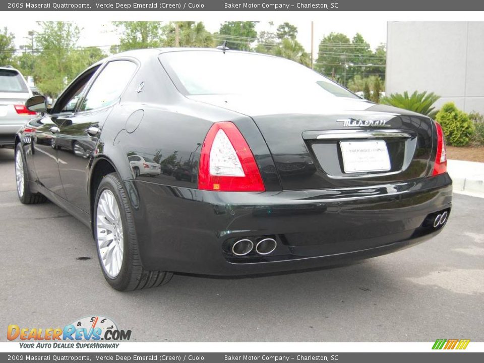 2009 Maserati Quattroporte Verde Deep Emerald (Green) / Cuoio Photo #19