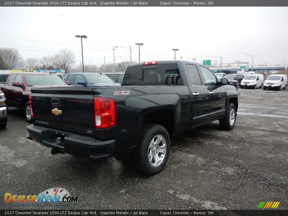 2017 Chevrolet Silverado 1500 LTZ Double Cab 4x4 Graphite Metallic / Jet Black Photo #4