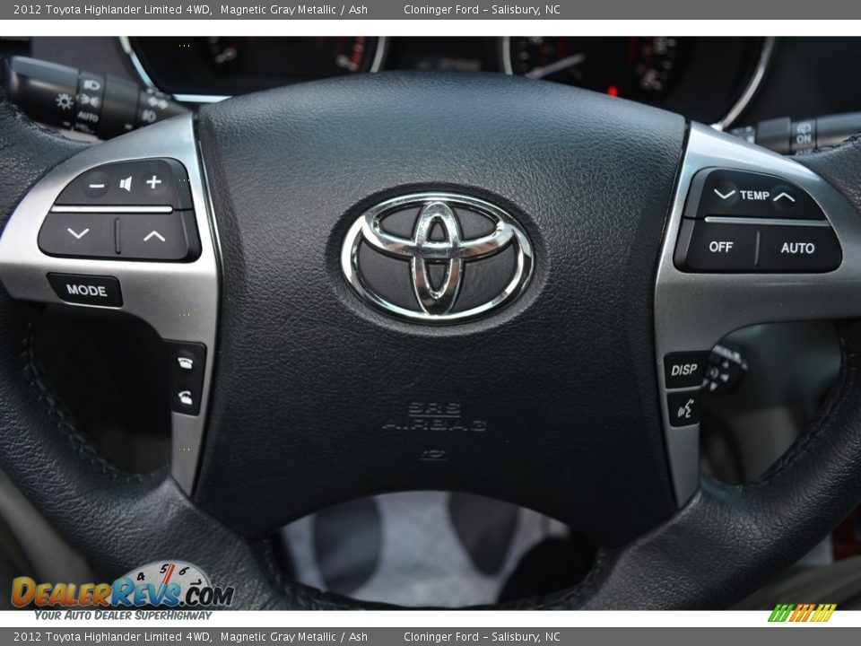 2012 Toyota Highlander Limited 4WD Magnetic Gray Metallic / Ash Photo #24