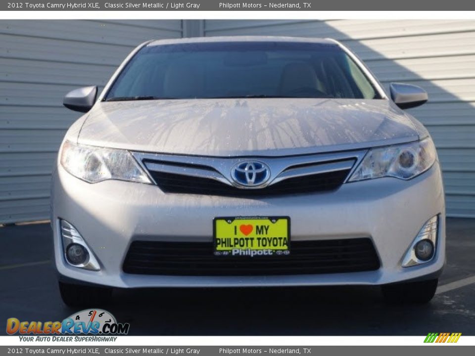 2012 Toyota Camry Hybrid XLE Classic Silver Metallic / Light Gray Photo #2