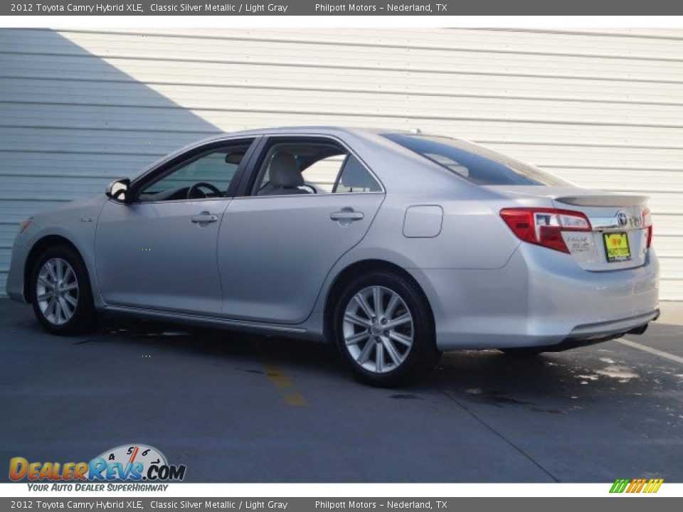 2012 Toyota Camry Hybrid XLE Classic Silver Metallic / Light Gray Photo #5