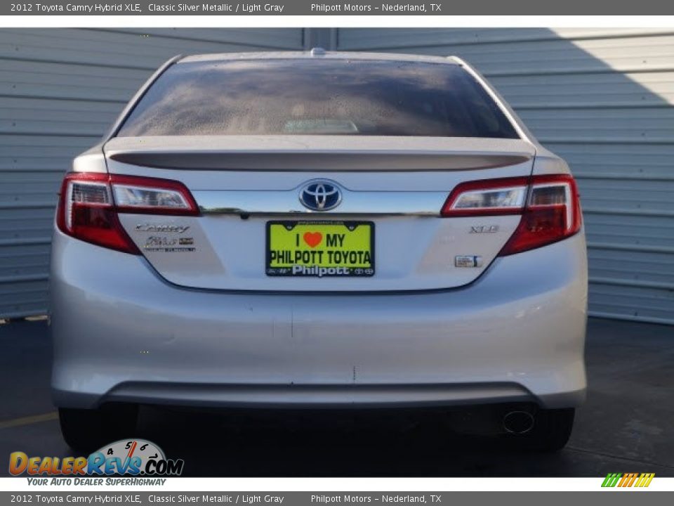 2012 Toyota Camry Hybrid XLE Classic Silver Metallic / Light Gray Photo #6
