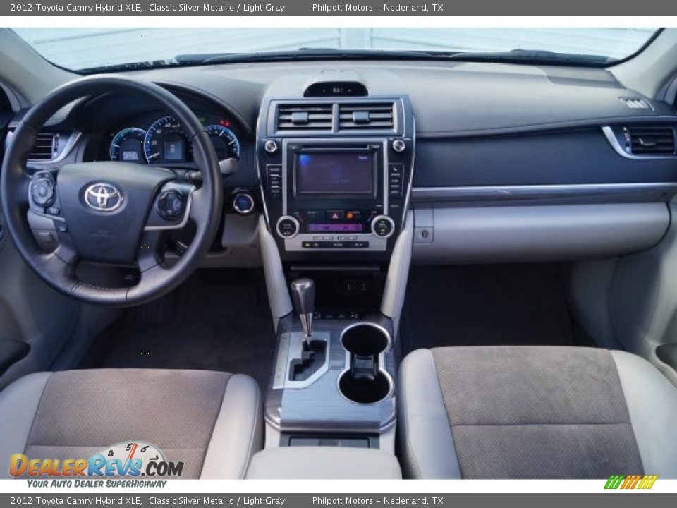2012 Toyota Camry Hybrid XLE Classic Silver Metallic / Light Gray Photo #9