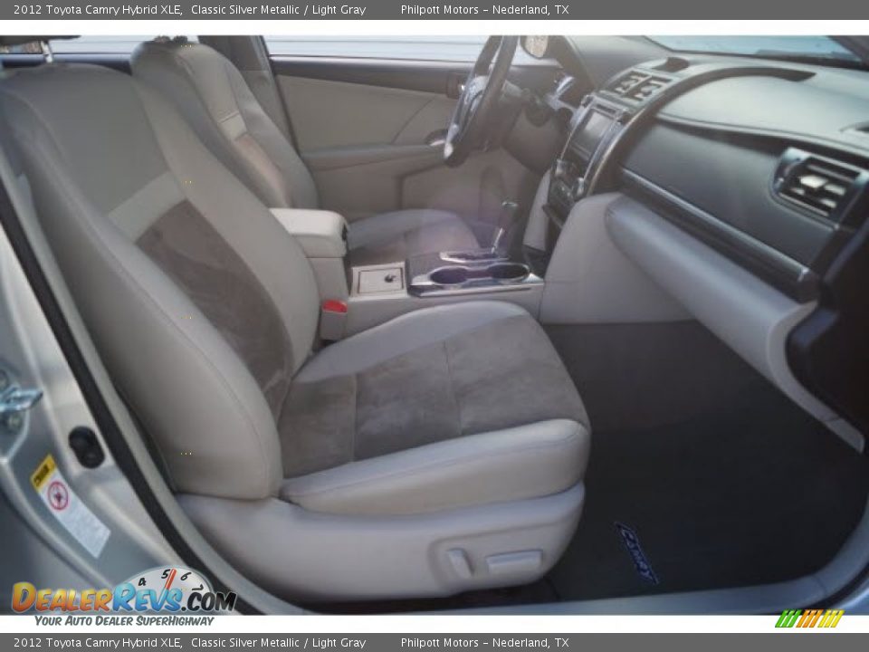 2012 Toyota Camry Hybrid XLE Classic Silver Metallic / Light Gray Photo #11