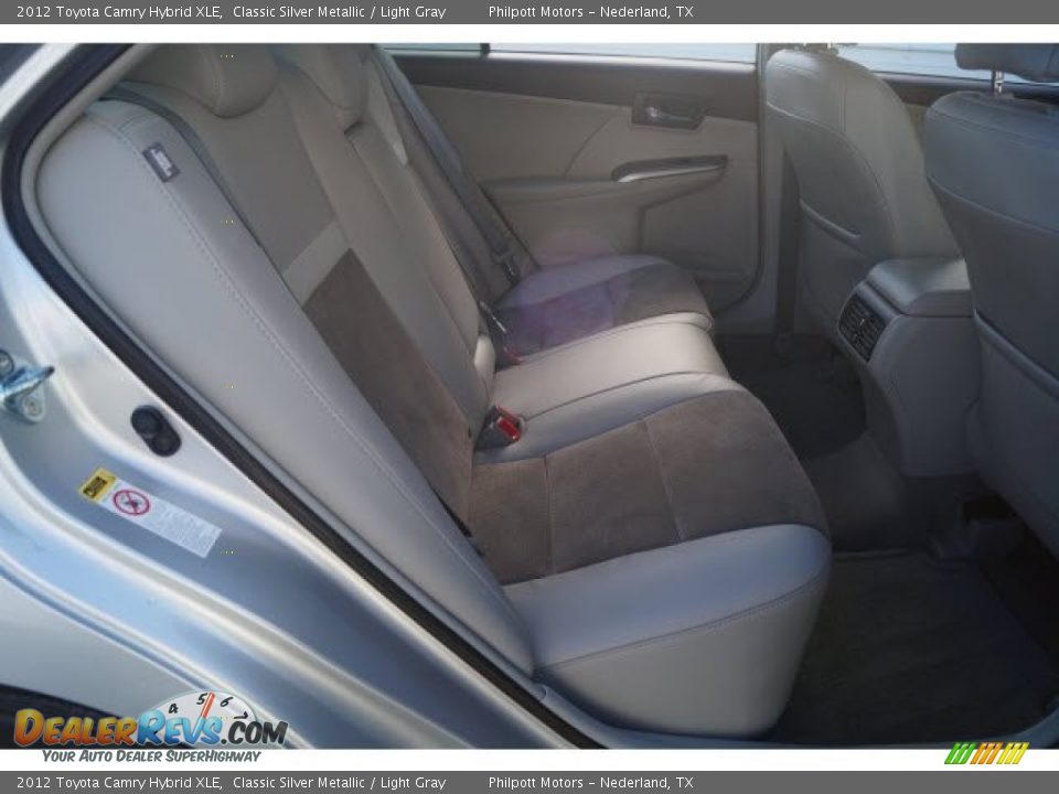 2012 Toyota Camry Hybrid XLE Classic Silver Metallic / Light Gray Photo #13