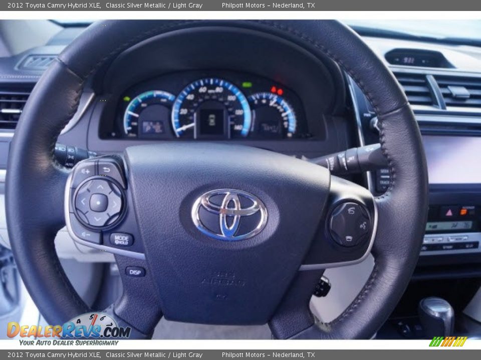2012 Toyota Camry Hybrid XLE Classic Silver Metallic / Light Gray Photo #20