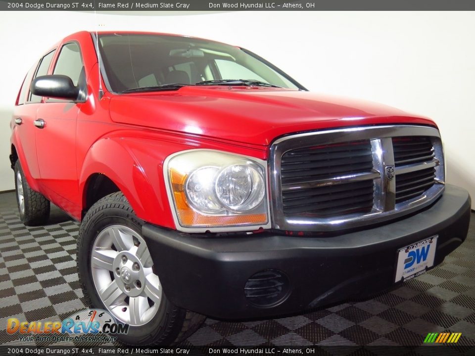 2004 Dodge Durango ST 4x4 Flame Red / Medium Slate Gray Photo #1