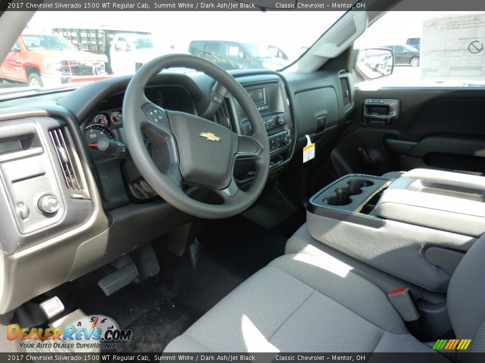 Dark Ash/Jet Black Interior - 2017 Chevrolet Silverado 1500 WT Regular Cab Photo #7