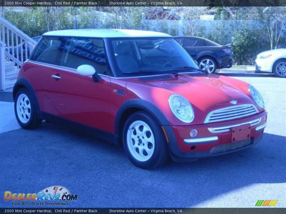 2003 Mini Cooper Hardtop Chili Red / Panther Black Photo #2