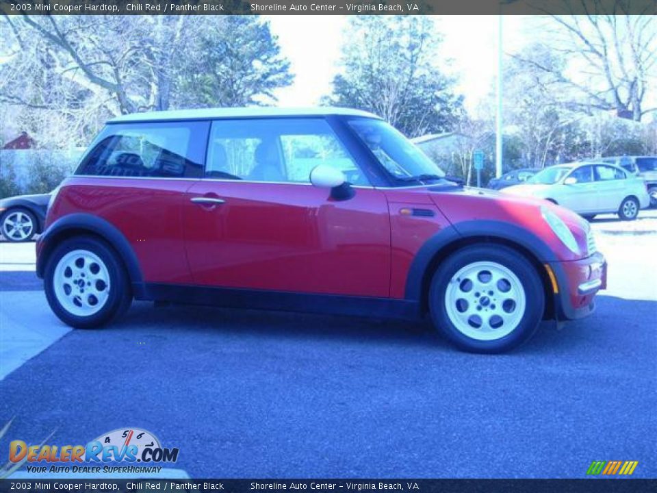 2003 Mini Cooper Hardtop Chili Red / Panther Black Photo #3