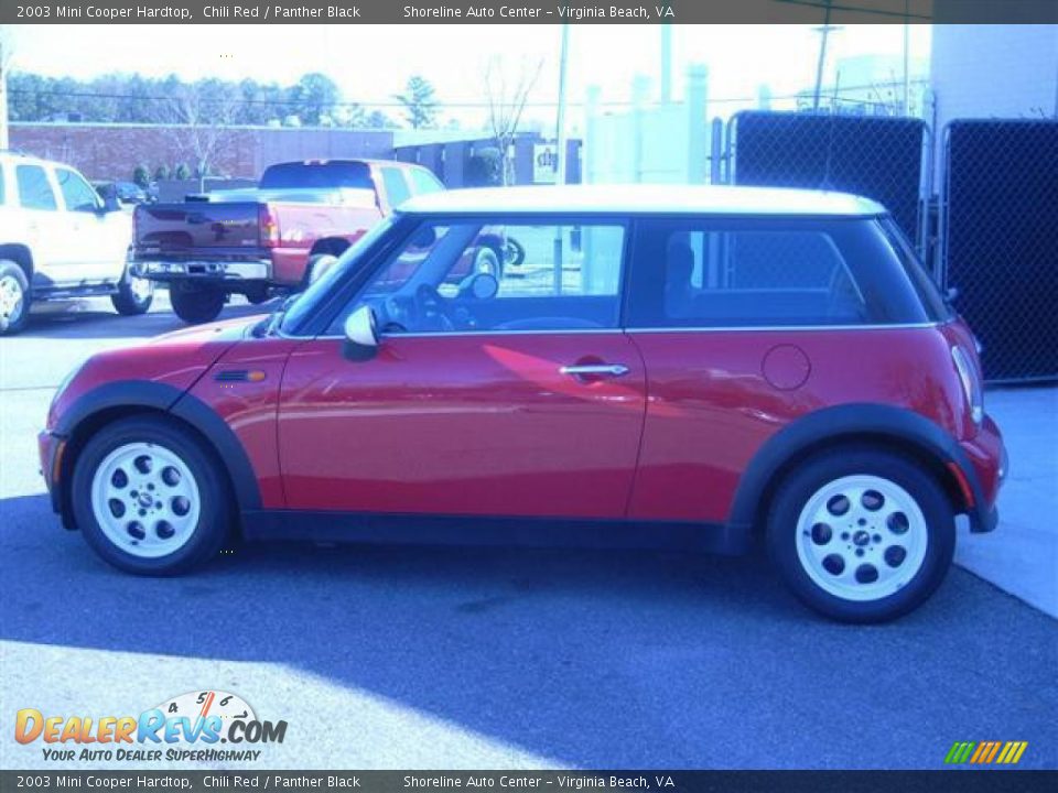 2003 Mini Cooper Hardtop Chili Red / Panther Black Photo #7